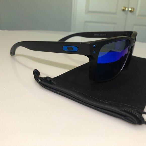 Blue Prizm Polarized OAKLEY HOLBROOK Black Matte Frame 9102 - Picture 3 of 9